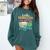 Crochet And Reading Crocheter Bookish Crocheting Book Lover Comfort Colors Sweatshirt Chalky Mint