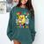 Cute 100 Days In The Books Groovy Boy Girl Teacher Comfort Colors Sweatshirt Chalky Mint