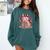 Cute Axolotl Reading Books Cozy Night Aesthetic Comfort Colors Sweatshirt Chalky Mint