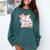 Cute Bookish Kindle Girlie Nerdy Read Book Lover Girl Women Comfort Colors Sweatshirt Chalky Mint