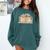 Cute Cat Sleeping On Books Comfort Colors Sweatshirt Chalky Mint