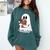Cute Ghost Holding Books Bookish Christmas Comfort Colors Sweatshirt Chalky Mint