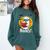 Cute Ghost Reading Book Retro Halloween Librarian Comfort Colors Sweatshirt Chalky Mint