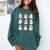 Cute Ghost Reading Books Teacher Halloween Reading Men Women Kids Comfort Colors Sweatshirt Chalky Mint