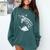 Cute Giraffe Wear Glasses Reading Book Librarian Bookworm Comfort Colors Sweatshirt Chalky Mint