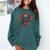 Cute Just A Girl Who Loves Books Heart Shape Reader Comfort Colors Sweatshirt Chalky Mint