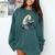 Cute Manatee Reading Book Bookworm Readers Manatee Lover Comfort Colors Sweatshirt Chalky Mint