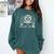 Cute Owl Reading Book Graphic Art Comfort Colors Sweatshirt Chalky Mint