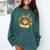 Cute Raccoon Reading Book Flowers Floral Comfort Colors Sweatshirt Chalky Mint