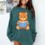 Cute Teddy Bear Reading Book Adorable For Readers Comfort Colors Sweatshirt Chalky Mint