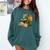 Dragon Bookworm Reading Book Graphic Comfort Colors Sweatshirt Chalky Mint