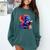 Dragon Reading a Book Bookworm Book Lover Comfort Colors Sweatshirt Chalky Mint