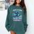 Dragon Reading Just A Girl Who Loves Dragons And Books Comfort Colors Sweatshirt Chalky Mint