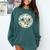 Duck Wilderness Book Reading Illustration Floral Comfort Colors Sweatshirt Chalky Mint