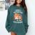 Easily Distracted By Cats And Books Cute Cat Sleeping Girls Comfort Colors Sweatshirt Chalky Mint