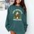 Easily Distracted By Frogs And Books Comfort Colors Sweatshirt Chalky Mint