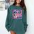 EAT THE RICH 90S NOSTALGIA WHALE ORCA YAHCT RETRO Comfort Colors Sweatshirt Chalky Mint EAT THE RICH 90S NOSTALGIA WHALE ORCA YAHCT RETRO Comfort Colors Sweatshirt Chalky Mint