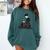 Emily Dickinson Reading A Book Comfort Colors Sweatshirt Chalky Mint