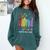 Equality Hurts No One Book Flower Rainbow Pride Month LGBTQ Comfort Colors Sweatshirt Chalky Mint