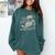 Even Her Books Were Naughty Santa Reading Christmas Comfort Colors Sweatshirt Chalky Mint