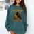 F CAW F Crow I'm Reading Book Lover Fall Comfort Colors Sweatshirt Chalky Mint