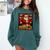 Family Christmas Retro Santa Holiday Nostalgia Vibes Comfort Colors Sweatshirt Chalky Mint