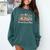 Flourish Dream Thrive Floral Books For Book Lovers Comfort Colors Sweatshirt Chalky Mint