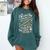 Flute And Books Marching Band Musician Flutist Flute Player Comfort Colors Sweatshirt Chalky Mint
