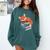 Fox Reading Book Pajama Sleep Comfort Colors Sweatshirt Chalky Mint