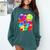 Frutiger Aero Aesthetic Tech Orb Pattern Heart Cherry Lips Comfort Colors Sweatshirt Chalky Mint