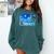 Frutiger Aero Beach Y2k Aesthetic Palm Tree Sand Ocean Premium Comfort Colors Sweatshirt Chalky Mint