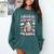 Fueled By Iced Coffee And Books Book Lover Retro Comfort Colors Sweatshirt Chalky Mint