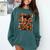 Geometric History Educated Women Reading Book Melanin Comfort Colors Sweatshirt Chalky Mint
