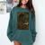 Geometric History Educated Women Teacher Book Melanin Comfort Colors Sweatshirt Chalky Mint