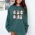 Ghost Book Reading Christmas Books Lover Teacher Kids Comfort Colors Sweatshirt Chalky Mint