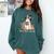 Ghost Reading Book Coquette Bow Halloween Girl Kid Teacher Comfort Colors Sweatshirt Chalky Mint