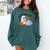 Ghost Reading Halloween Women Teacher Book Lover Comfort Colors Sweatshirt Chalky Mint