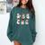 Ghost Santa Elf Squad Read Books Bookish Librarian Christmas Comfort Colors Sweatshirt Chalky Mint