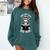 Good Girls Read Bad Books Skeleton Comfort Colors Sweatshirt Chalky Mint
