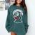 Grim Reaper Bookworm Cute Book Reading Halloween Comfort Colors Sweatshirt Chalky Mint