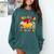 Groovy 100 Days In The Books Reading 100th Day Of School Comfort Colors Sweatshirt Chalky Mint Groovy 100 Days In The Books Reading 100th Day Of School Comfort Colors Sweatshirt Chalky Mint