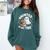 Haunted By My TBR Cute Ghost Book Reading Teacher Halloween Comfort Colors Sweatshirt Chalky Mint