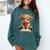 Highland Cow Reading Book Bookworm Comfort Colors Sweatshirt Chalky Mint