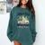 Holiday Scene Nostalgia North Pole Tree Farm Merry Christmas Comfort Colors Sweatshirt Chalky Mint