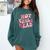 Hot Girls Read Cute Book Lover Reading Club Comfort Colors Sweatshirt Chalky Mint