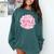 Hot Girls Read Pink Aesthetic Book Lover Reading Comfort Colors Sweatshirt Chalky Mint