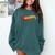 Hot Wheels Comic Book Fire Logo Comfort Colors Sweatshirt Chalky Mint