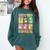 HUGvyn Happy 100 Days Of School Teacher Goose Preppy Books Comfort Colors Sweatshirt Chalky Mint HUGvyn Happy 100 Days Of School Teacher Goose Preppy Books Comfort Colors Sweatshirt Chalky Mint