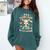 It's a Good Day To Read a Book Cute Giraffe Comfort Colors Sweatshirt Chalky Mint