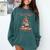 Just a Girl Who Loves Books All Booked For Christmas Comfort Colors Sweatshirt Chalky Mint